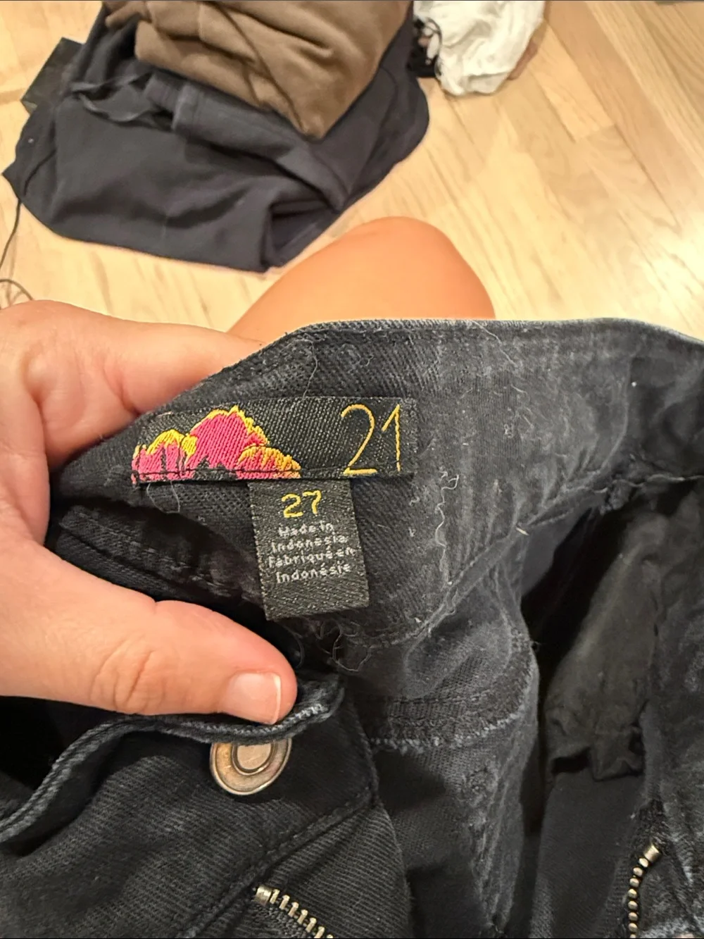 Black Denim Shorts